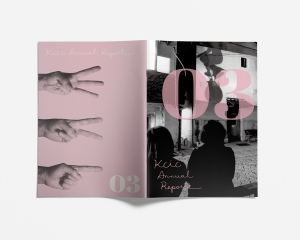 KCICアニュアルレポート　カバーデザイン